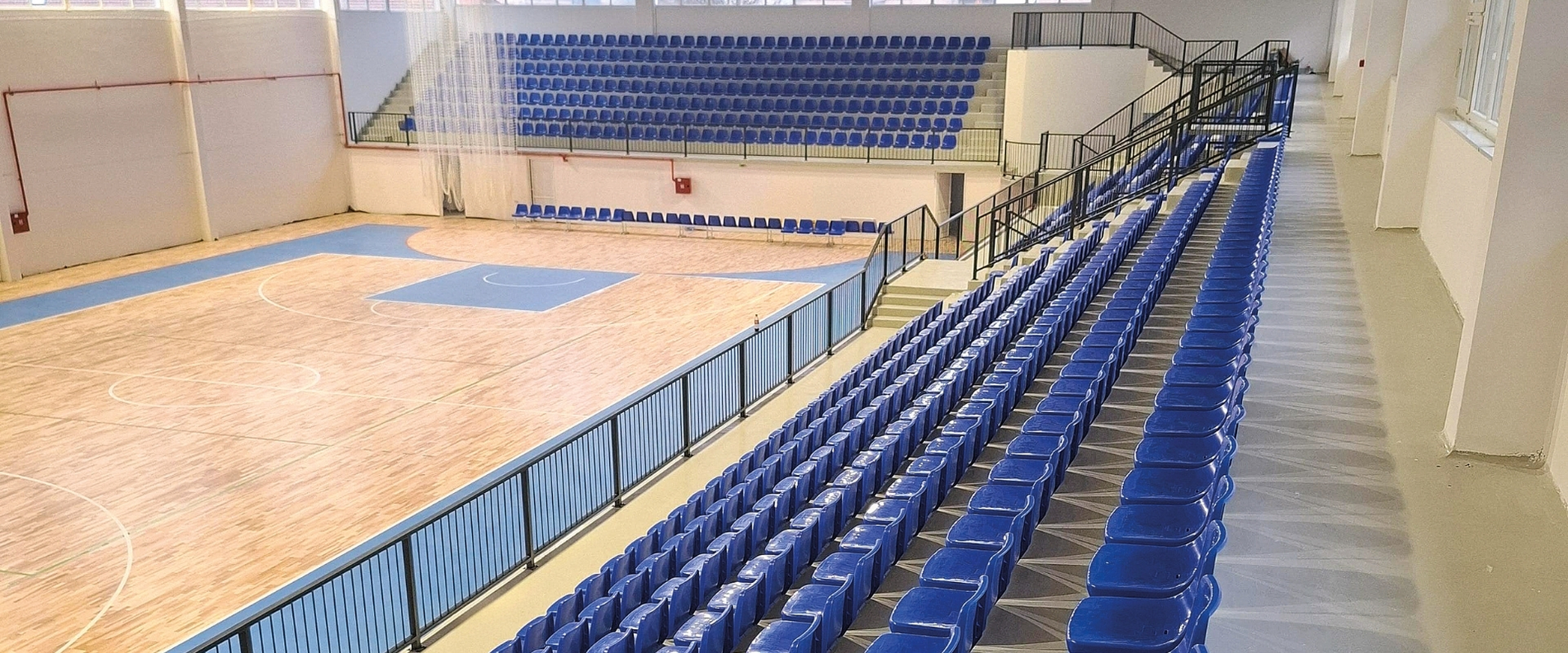 A view inside the refurbished sport hall